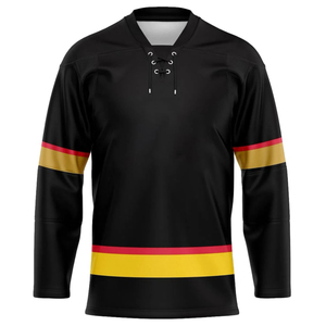 Maillots de hockey sur glace sublimés pas chers, personnalisables avec logo, uniformes à lacets, vêtements de sport, maillots de hockey - Product Image 3