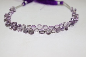 AAA Brazil 5.5-6มม. ลูกปัดรูปหัวใจเหลี่ยมเพชรพลอยยาว8นิ้วพร้อมเจาะด้านข้างหินธรรมชาติขายส่ง - Product Image 2