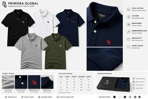 Camisetas de Golf Personalizadas Bordadas 100% Algodón, Tejido Transpirable, Fabricante de Tiruppur, Venta al Por Mayor - Product Image 5