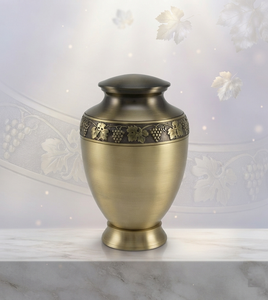 Urnes funéraires commémoratives décoratives en alliage métallique pour cendres humaines crémées, pot de rangement pour restes funéraires - Product Image 1