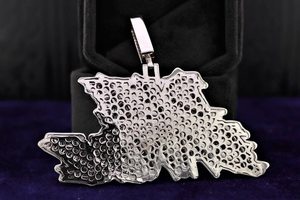 Collier Pendentif Prénom Personnalisé Diamant Givré Style Hip Hop Luxe Baguette Cubaine Bijou Bling Personnalisé Cadeau - Product Image 5