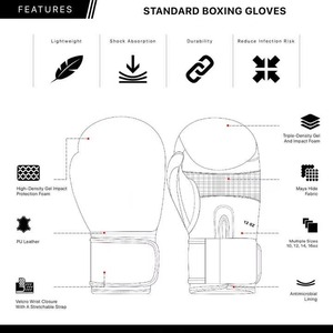 Custom Made Boxing <b>Gloves</b> 8oz 10oz 12oz 14oz 16oz OEM Logo Print Leather Training Sparring <b>Gloves</b> Low MOQ 8. Men Women Custom - Product Image 6