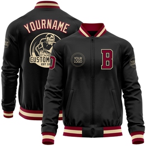 Wholesale Direct OMMIZ INDUSTRY Custom <b>Pink</b> White Bomber Full-Snap Varsity Letterman Two Tone Hoodie <b>Jacket</b> - Product Image 2