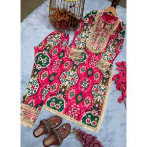 ชุดเสื้อท่อนบนและล่างพิมพ์ลายมาสลินสำหรับงานเลี้ยง2XL เพื่อการเฉลิมฉลองครั้งต่อไปของคุณ - Product Image 3