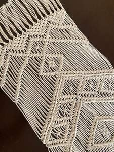 Chemin de table bohème de luxe en macramé, tissé à la main en coton, décoration de table à manger, écologique, lavable, pour mariage, restaurant, dîner - Product Image 5