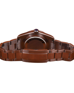 Montre de luxe en acier inoxydable avec cadran vert et moissanite, cadran vintage, style hip-hop, personnalisable en or blanc - Product Image 4