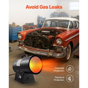 Riscaldatore Portatile a Propano da 100.000 BTU con Aria Forzata, Impostazioni di Temperatura a Regolazione Continua, Protezione di Sicurezza per Garage/Negozi - Categoria Riscaldatori a Gas - Product Image 3