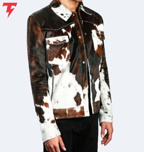 Chaqueta de Piel de Vacuno Personalizada, Tejida con Viscosa, Transpirable, Elegante, de Invierno, de Alta Calidad, Servicio OEM - Product Image 2