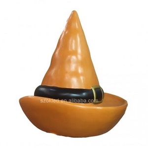 Sombrero de bruja Payaso aterrador <span class=keywords><strong>con</strong></span> motosierra Pila de calabaza feliz Jack O' Lantern Calabaza Gallina Rata Araña 100 Cm Ratones Hombre Lobo Ratones Fantasma - Product Image 1
