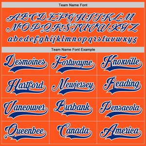 Professional Orange and Royal Blue Sublimated Ice Hockey Jersey High Quality Soft & Comfortable Customized Logo - Product Image 4