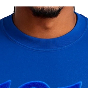 Sudadera de chenilla azul sólido 1914 para hombre, con letras griegas, cuello redondo, premium, para fraternidad, de forro polar suave, corte clásico, informal - Product Image 2