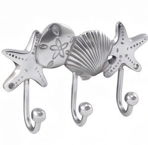 Premium Grey Metal Star <b>Hook</b> Modern Utility Design Perfect For Kitchen Bathroom Tool Storage Organizer And Space Saving Decor - Product Image 1