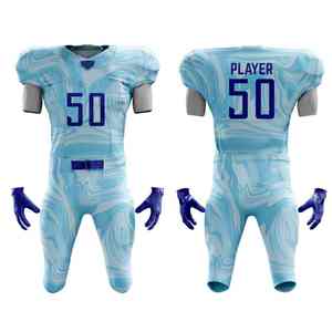 Ensemble de vêtements de sport pour entraînement professionnel avec logo en sublimation et coutures renforcées, uniforme de football américain - Product Image 6