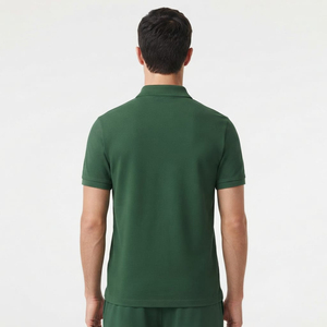 Polo pour homme respirant à manches courtes, col classique, idéal pour l'été, les activités de plein air et le quotidien – Noir, confortable et élégant - Product Image 3