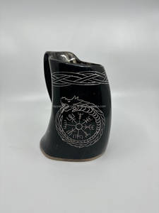 Mug Viking en Corne d'Inde – Idéal pour les Fêtes, Cadeau Tendance, Mug à Café Militaire - Product Image 4