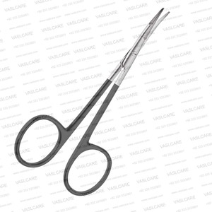 Ciseaux à lame courbée dentelée Supercut de 11,5 cm, ciseaux de chirurgie faciale à double biseau pour une dissection précise des tissus par Vaslcare - Product Image 4