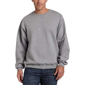 เสื้อสเวตเชิ้ตผู้ชายแบบคอกลม ผ้าฟลีซ Dri-Power ไซส์ XS-XL สีพื้น ไม่ยับ ปักลาย 3 มิติ ซักเอนไซม์ - Product Image 1