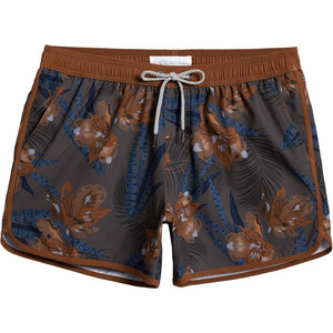 Custom Swim Shorts Quick Dry Anti-UV Breathable Beach Shorts <b>Mens</b> Swim <b>Trunks</b> Drawstring Closure OEM Pakistan Export - Product Image 1