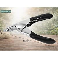 Coupe-ongles professionnel classique en plastique YOMMY avec arrêt de sécurité et ressort ergonomique pour le toilettage des chats
