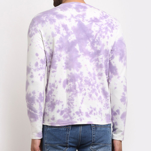 Sweat-shirt à col rond pour homme, surdimensionné, en molleton épais 400 g/m², couleur unie, avec logo personnalisé, design tie-dye, prix bas - Product Image 5