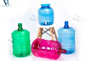 เหยือกน้ำพลาสติก PET สีฟ้า ขนาด 20 ลิตร ทรงกลม พร้อมฝาเกลียวเปิดง่ายและก๊อกสำหรับเก็บเครื่องดื่ม ผลิตจากโพลีเมอร์ VR ผลิตในอินเดีย - Product Image 3