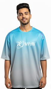 Camiseta Moderna de Gran Tamaño con Sublimación para Hombre, Estilo Urbano, Corte Regular, Cómoda, Transpirable, Poliéster/Algodón - Product Image 2