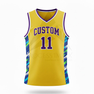 Maillot de basketball OEM personnalisé, respirant, séchage rapide, uniforme sportif sublimé, tenue d'entraînement pour hommes et femmes - Product Image 1