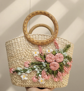 Vietnam Handmade Factory Water Hyacinth <b>Bag</b> Natural Fiber Woven Handbag for Fashion Tote Shopping Daily Use - Product Image 6