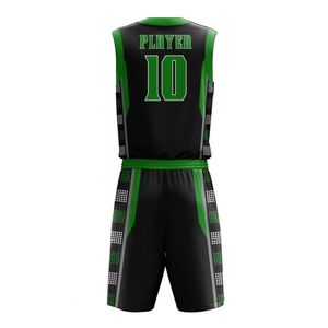 Conjunto de Pantalones Cortos y Camiseta de Baloncesto Universitario para Hombre, al por Mayor, Estampados, Anti-UV, de Secado Rápido, Transpirables, de Poliéster, para Entrenamiento Deportivo, Tallas Grandes - Product Image 6