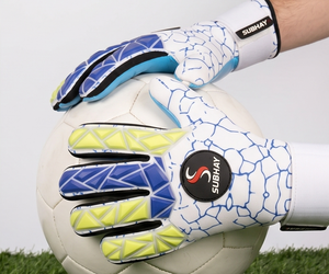 Guantes de Portero Blancos Profesionales Elite, Látex de Contacto de 4 mm, Alto Agarre, Cierre de Gancho y Bucle, Guantes de Fútbol de Última Generación, Personalizables - Product Image 2