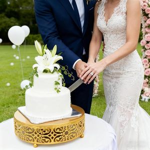 Elegante Soporte Redondo para Pasteles, Ideal para Panaderías y Uso Doméstico, Perfecto para Exhibir Pasteles en Fiestas y Bodas - Product Image 4