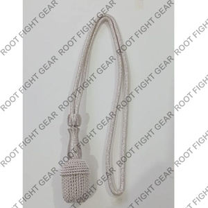 Top qualité fait à la main top qualité épée noeud argent lingot fil gland conception pour équipement de défense personnelle uniforme tactique - Product Image 5