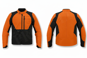 Lightweight Custom Style Textile Motorcycle Jacket with Zipper Pockets & Adjustable Sleeves High Performance Bike Riding Jacket - Product Image 3