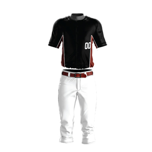 Ensemble de maillot et pantalon de baseball personnalisé, tissu respirant, coupe athlétique, technologie de séchage rapide, vêtements d'équipe pour clubs et écoles - Product Image 3