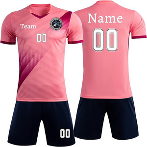 Ropa de Fútbol Resistente, Uniformes de Fútbol Personalizados |   Conjunto de Uniforme de Entrenamiento de Fútbol Sublimado, Camiseta y Pantalones Cortos de Fútbol - Product Image 1