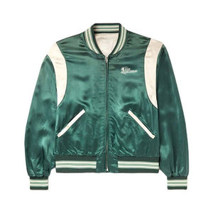 เสื้อแจ็คเก็ตผ้าซาตินสำหรับผู้ชาย ทนทาน น้ำหนักเบา ระบายอากาศได้ดี สไตล์คนเมือง สวมใส่สบาย ทรงหลวม คอลเลคชั่นเสื้อคลุม - Product Image 1