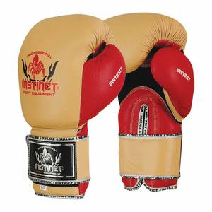 ถุงมือชกมวยหนังแท้โลโก้สั่งทำพิเศษ น้ำหนักเบา ระบายอากาศได้ดี ป้องกันความชื้น พร้อมที่จับมือและแถบตีนตุ๊กแก - Product Image 1