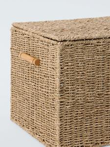 Cesta grande de almacenamiento de hierba marina con tapa, cesta de almacenamiento hecha a mano, venta al por mayor, ecológica, hecha en Vietnam - Product Image 5