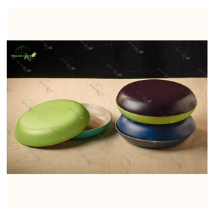 Elegante Vajilla de Bambú Sostenible, Plato de Diseño Clásico para Servir, Impermeable y Ligero para el Uso Diario - Product Image 1