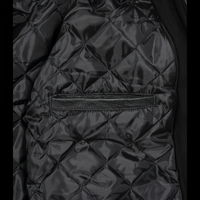 Veste universitaire en toile personnalisée pour homme, de haute qualité, avec logo sur le devant, taille sur mesure