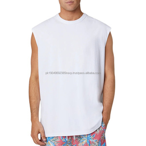 Débardeur Homme en Coton 100% de Haute Qualité, Design Personnalisé, Débardeur Casual Surdimensionné sans Manches pour Homme - Product Image 1