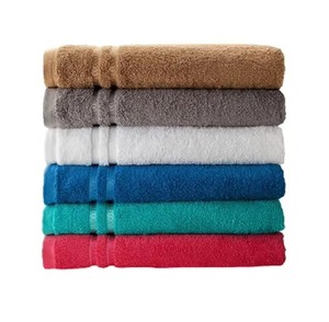 Premium Absorbent <b>Bath</b> <b>Towel</b> Heavy GSM Soft Cotton Quick Dry Smooth Texture Wholesale OEM Manufacturing Solid Color Terry Cloth - Product Image 1