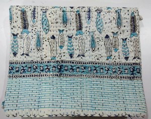 High Quality Vintage Boho Kantha Quilts Hand Stitched <b>Indian</b> Quilts <b>Throw</b> Bohemian Bedspread Bedding Blanket Handmade Cotton - Product Image 3