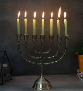 Brass Candelabra With Seven Arms For Religious Activities Durable Design - Product Image 1