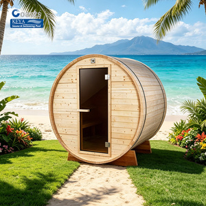 Sauna extérieur en bois durable pour la récupération musculaire et la détoxification, bain de vapeur, kit spa premium pour la maison, oasis de jardin - Product Image 1