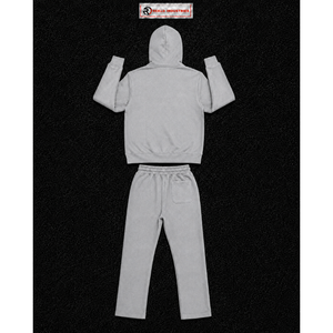 Conjunto Deportivo Personalizado Gris para Hombre, Sudadera con Capucha y Pantalones Jogger, Ropa Deportiva Casual al por Mayor, Ropa de Calle, Conjunto de Dos Piezas para Gimnasio y Entrenamiento en Oferta - Product Image 6