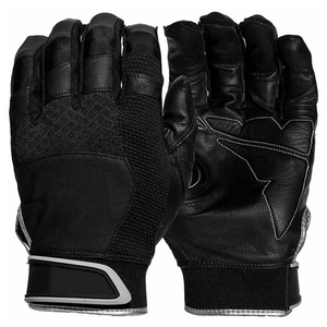 2026 New Arrival Best Selling Baseball Batting Gloves Leather <b>Hook</b> & Loop Closure Durable Breathable Customizable Made Pakistan - Product Image 4
