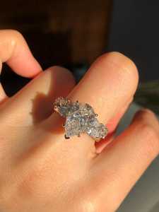 2CT Pear Cut Moissanite Luxury Dual Band Halo <b>Ring</b> Set Original 925 Silver Charm Gift For Partner Party Jewelry For Her - Product Image 1