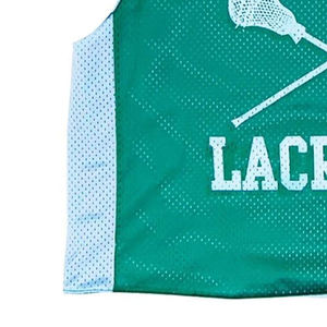 Maillot de lacrosse vintage de haute qualité à prix abordable, personnalisé, sans manches, en maille, réversible, respirant, protection UV, séchage rapide - Product Image 3