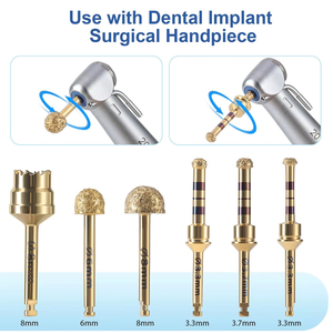 Kit de 6 fraises à implant dentaire en acier inoxydable pour lifting externe du sinus maxillaire, très vendu - Product Image 5